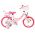 Volare Unicorn Kinderfiets - Meisjes - 14 inch - Roze - Twee Handremmen