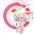 Volare Unicorn Kinderfiets - Meisjes - 14 inch - Wit