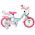 Volare Unicorn Kinderfiets - Meisjes - 12 inch - Groen - Twee handremmen
