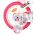 Volare Unicorn Kinderfiets - Meisjes - 14 inch - Wit - Twee Handremmen
