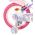 Volare Unicorn Kinderfiets - Meisjes - 16 inch - Paars - Twee Handremmen