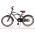Volare Black Cruiser Kinderfiets - Jongens - 18 inch - Zwart - 95% afgemonteerd