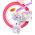 Volare Unicorn Kinderfiets - Meisjes - 14 inch - Paars