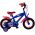 Turbo Crew Kinderfiets - Jongens - 12 inch - Blauw Rood - Twee handremmen