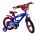 Turbo Crew Kinderfiets - Jongens - 14 inch - Blauw Rood - Twee handremmen