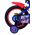 Turbo Crew Kinderfiets - Jongens - 14 inch - Blauw Rood - Twee handremmen