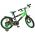 Volare Strike Kinderfiets - Jongens - 16 inch - Zwart Groen - Twee Handremmen