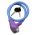 Disney Frozen - kabelslot - Lichtblauw/Paars