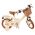 Volare Ashley Kinderfiets - Meisjes - 12 inch - Creme - Twee handremmen
