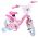 Magic Royals Kinderfiets - Meisjes - 12 inch - Roze - Twee Handremmen