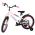 Volare Lily Kinderfiets - Meisjes - 18 inch - Wit Roze Paars - Twee handremmen