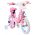 Magic Royals Kinderfiets - Meisjes - 14 inch - Roze - Twee handremmen