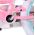 Magic Royals Kinderfiets - Meisjes - 14 inch - Roze - Twee handremmen