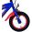 Turbo Crew Kinderfiets - Jongens - 12 inch - Blauw Rood - Twee handremmen