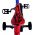 Turbo Crew Kinderfiets - Jongens - 12 inch - Blauw Rood - Twee handremmen