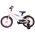 Volare Lily Kinderfiets - Meisjes - 16 inch - Wit Roze Paars - Twee Handremmen