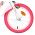 Volare Unicorn Kinderfiets - Meisjes - 14 inch - Wit - Twee Handremmen