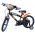 Hot Wheels Kinderfiets - Jongens - 16 inch - Zwart Oranje Blauw - Twee Handremmen