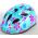 Volare Kinder Fietshelm - XS - Blauw Roze Bloemetjes - 47-51 cm - extra klein model