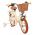 Volare Ashley Kinderfiets - Meisjes - 12 inch - Creme