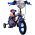 Hot Wheels Kinderfiets - Jongens - 12 inch - Zwart Oranje Blauw - Twee handremmen