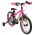 Volare Chrome Kinderfiets - Meisjes - 16 inch - Roze Groen - Twee Handremmen