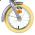 Volare Blossom Kinderfiets - Meisjes - 12 inch - Paars - Twee handremmen