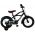 Volare Black Cruiser Kinderfiets - Jongens - 14 inch - Zwart - 95% afgemonteerd
