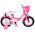 Volare Ashley Kinderfiets - Meisjes - 12 inch - Rood/Roze