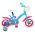 Ocean Kinderfiets - Unisex - 10 inch - Roze Blauw - Doortrapper