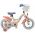 Disney Stitch Kinderfiets - Meisjes - 12 inch - Twee handremmen - Crème Koraal Blauw