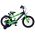 Volare Sportivo Kinderfiets - Jongens - 16 inch - Groen Zwart - Twee Handremmen