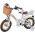 Volare Blossom Kinderfiets - Meisjes - 12 inch - Wit - Twee handremmen
