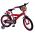 Disney Cars Kinderfiets - Jongens - 16 inch - Rood - Twee handremmen