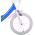 Frozen Kinderfiets - Meisjes - 16 inch - Blauw - Twee handremmen