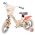 Disney Stitch Kinderfiets - Meisjes - 12 inch - Crème Koraal Blauw