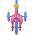 Woezel & Pip step - Meisjes - Roze Blauw Geel
