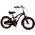 Volare Miracle Kinderfiets - Meisjes - 14 inch - Mat Zwart - Prime Collection