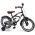 Volare Black Cruiser Kinderfiets - Jongens - 14 inch - Zwart - 95% afgemonteerd