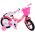 Volare Ashley Kinderfiets - Meisjes - 12 inch - Rood/Roze