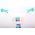 Ocean Kinderfiets - Unisex - 10 inch - Roze Blauw - Doortrapper