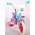 Ocean Kinderfiets - Unisex - 10 inch - Roze Blauw - Doortrapper