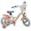 Disney Stitch Kinderfiets - Meisjes - 12 inch - Twee handremmen - Crème Koraal Blauw