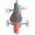 Disney Stitch Kinderfiets - Meisjes - 12 inch - Twee handremmen - Crème Koraal Blauw