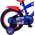 Sonic Prime Kinderfiets - Jongens - 14 inch - Blauw Rood