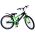Volare Sportivo Kinderfiets - Jongens - 24 inch - Zwart Groen - Twee Handremmen