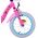 Dolls Kinderfiets - Meisjes - 14 inch - Roze - Twee handremmen