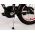 Volare Miracle Kinderfiets - Meisjes - 14 inch - Mat Zwart - Prime Collection