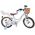 Volare Blossom Kinderfiets - Meisjes - 16 inch - Wit - Twee Handremmen