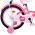 Volare Ashley Kinderfiets - Meisjes - 18 inch - Roze/Rood